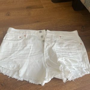 We the free white denim shirt